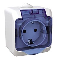 SCHNEIDER Zásuvka CEDAR WDE000543 jedn.bílá IP44