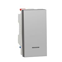 Spínač NU310330S Unica č.6 alu 1mod.