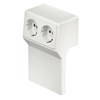 OBO BETTERMANN Přístrojová krabice, dvojitá Rauduo, čistě bílá Polyvinylchlorid, PVC typ RD 2GT40105 rws