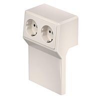 OBO BETTERMANN Přístrojová krabice, dvojitá Rauduo, krémová bílá Polyvinylchlorid, PVC typ RD 2GT40105 cws