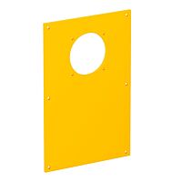 OBO BETTERMANN Krycí deska, pro 1x zásuvku ASD, 166x105mm, řepkově žlutá Polyvinylchlorid, PVC typ VHF-P12