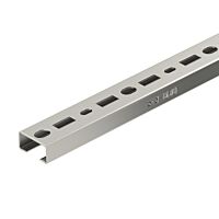 OBO BETTERMANN Profilová lišta, děrovaná, šířka výřezu 17mm, 1000x35x18, Nerez ocel, materiál 1.4307, A2, 1.4301 bez povrch. úpravy, dodatečně ošetřeno typ CML3518P1000A2
