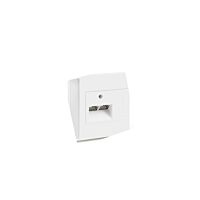 OBO BETTERMANN Datový panel Signa In pro cat.6, 80x82x11, čistě bílá Polykarbonát/Akrylnitrilbutadienstyrol, PC/ABS typ DB 2 rws