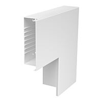 OBO BETTERMANN Plochý roh, pro kanál WDK, 400x230x100, čistě bílá Polyvinylchlorid, PVC typ WDK F100230RW