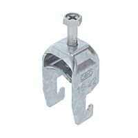 OBO BETTERMANN Třmenová příchytka, 1-nás, 16-22mm, Ocel, St, žárově zinkováno ponorem, DIN EN ISO 1461 typ BS-U1-M-22 FT