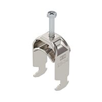 OBO BETTERMANN Třmenová příchytka, 1-nás, 28-34mm, Nerez ocel, materiál 1.4307, A2, 1.4301 bez povrch. úpravy, dodatečně ošetřeno typ BS-H1-M-34 A2
