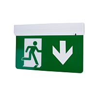 PANLUX Svítidlo LED EUROPA KOMPLET šipka dolů 2W 60lm 6000K 3h nouzové IP20