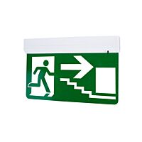 PANLUX Svítidlo LED EUROPA KOMPLET schody dolů 2W 60lm 6000K 3h nouzové IP20