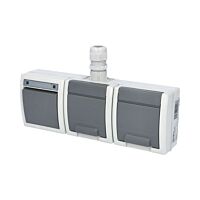 FAMATEL Spínač ATLAS č.6+2x zásuvka IP65
