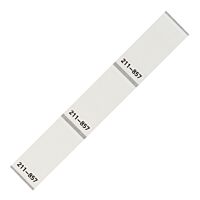 WAGO Štítek bez potisku samolaminovací 18x44mm bílá 500 štítků na cívce
