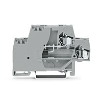 WAGO Svorka 280-944/281-591 pro moduly Dvoupatrová S koncovou bočnicí, šedá