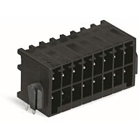 WAGO Konektor 713-1436/116-000 s pájecími piny THR, 2řadý Pájecí kontakt 0,8 × 0,8 mm Úhlové provedení, černá