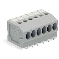 WAGO Svorka 805-167 na desky plošných spojů Tlačítko 1,5 mm², šedá
