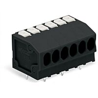 WAGO Svorka 805-303/200-604 na desky plošných spojů THR Tlačítko 1,5 mm², černá