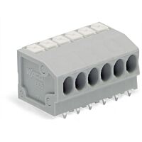WAGO Svorka 805-364 na desky plošných spojů Tlačítko 1,5 mm², šedá
