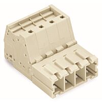WAGO Konektor 831-3205/000-9034 1vodičový s pájecími piny Push-in CAGE CLAMP® 10 mm², šedá