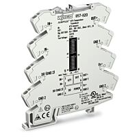 WAGO Transformátor 857-820 měřící teploty pro senzory KTY Proudový a napěťový výstupní signál Konfigurování pomocí přepínačů DIP, šedá