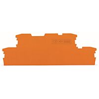 WAGO Bočnice 2002-2992 koncová a separátor 1 mm, oranžová