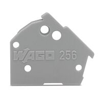 WAGO Bočnice 256-200 koncová možnost naklapnutí 1 mm, šedá