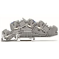 WAGO Svorka 2005-7649 Instalační patrová S ovládacími otvory 4 mm², šedá