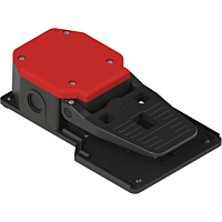 PIZZATO Spínač PA20100 bez krytu nožní rudý (1NO+1NC), IP53, závit M20x1,5