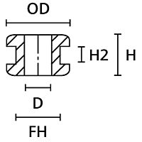 HELLERMANNTYTON Průchodka HV 1203 kabelová