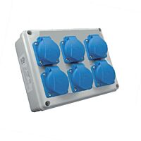 SEZ Skříň ROSP 6VZ mini zásuvková IP54, 6x230V