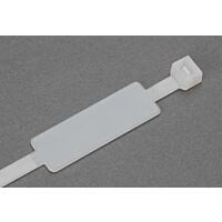 SAPISELCO Pásek vázací 280x4,5 popisovací štítek, bílá (100ks)