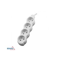 BEMKO Přívod prodlužovací 5m 4zásuvka 250V/16A IP20 bílá