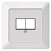 EMOS Kryt datové zásuvky 2xRJ45