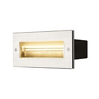 BRICK, venkovní nástěnné vestavné svítidlo, LED, 3000K, nerezová ocel, 230 V, IP67, 850 lm, 10 W