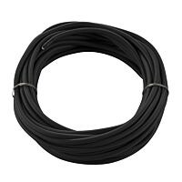 Textile cable, tripolar, 10m, black