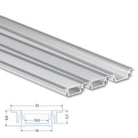Vestavný hliníkový profil VB, 23x7mm, vč