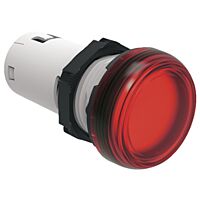 LED monoblok červená 220VDC
