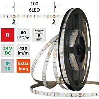 MCLED Pásek LED SMD2835 R, 60LED/m, 4,8W/m, DC 24V, 120lm/m, IP20, 8mm, 5m