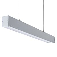KANLUX Svítidlo LED ALIN 4LED 1540mm závěs 220V T8 G13 mikroprismatický difuzor IP20 stříbrná