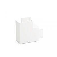 OBO BETTERMANN Plochý roh, AXIS, pro kanál 60x60, čistě bílá Polyvinylchlorid, PVC typ AX AP6060 blc