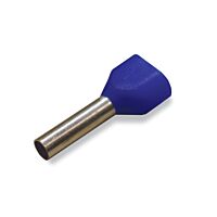 WAGO Dutinka 216-541 dvojitá s plastovým límcem 2× 0,75 mm2 / 2× AWG 18; šedá