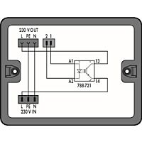 WAGO Krabice 899-632/102-000 Distribuční Relé 2 vstupy, černá
