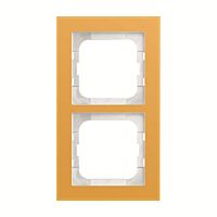 ABB BUSCH AXCENT Rámeček 2CKA001754A4761 dvojnásobný, pro vodorovnou i svislou montáž, žluté sklo