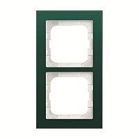 ABB BUSCH AXCENT Rámeček 2CKA001754A4771 dvojnásobný, pro vodorovnou i svislou montáž, zelené sklo