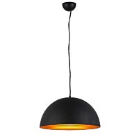 AZZARDO Svítidlo Modena 50 AZ1395 E27 1x60W závěsné IP20 černo zlatá