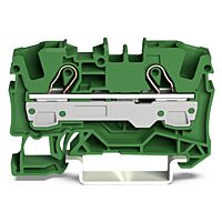 WAGO 2006-1201/000-001 2vodičová průchozí svorka 6 mm² Vhodná pro aplikace Ex e II, zelená