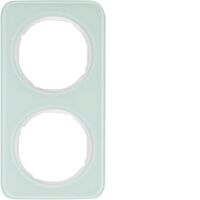 Rámeček BERKER 2-násobný R.1 sklo bílá