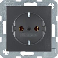 Zásuvka, SCHUKO, 16 A, 250 V ~, šroubova