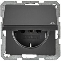 Zásuvka, SCHUKO, 16 A, 250 V~ s víčkem,