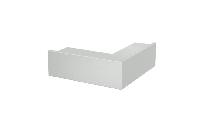 OBO BETTERMANN Vnější roh, pro kanál WDK, 348x130x100, světle šedá Polyvinylchlorid, PVC typ WDK A100130LGR