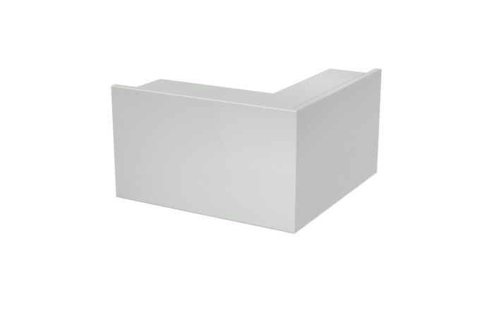 OBO BETTERMANN Vnější roh, pro kanál WDK, 348x230x100, světle šedá Polyvinylchlorid, PVC typ WDK A100230LGR