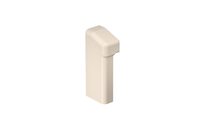 OBO BETTERMANN Koncový díl, levý , 20x70x29, krémová bílá Polyvinylchlorid, PVC typ SLT ESli2070 cws