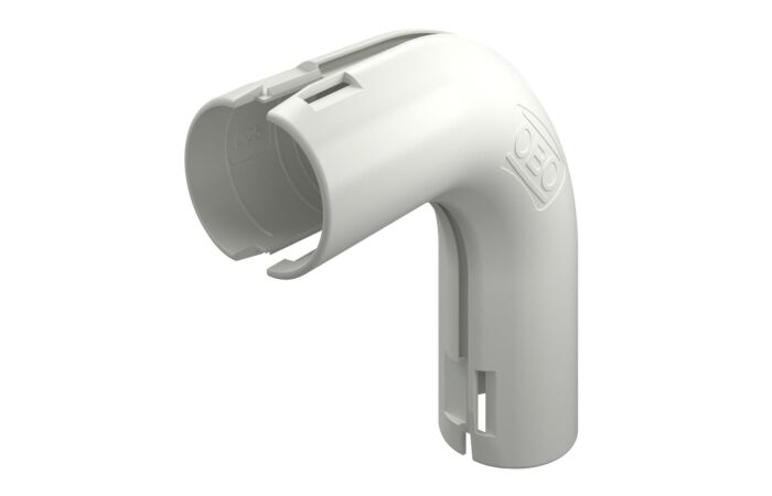 OBO BETTERMANN Quick Pipe oblouk 90°, M25, černá, Polypropylen typ 3000 BMS M25 RW